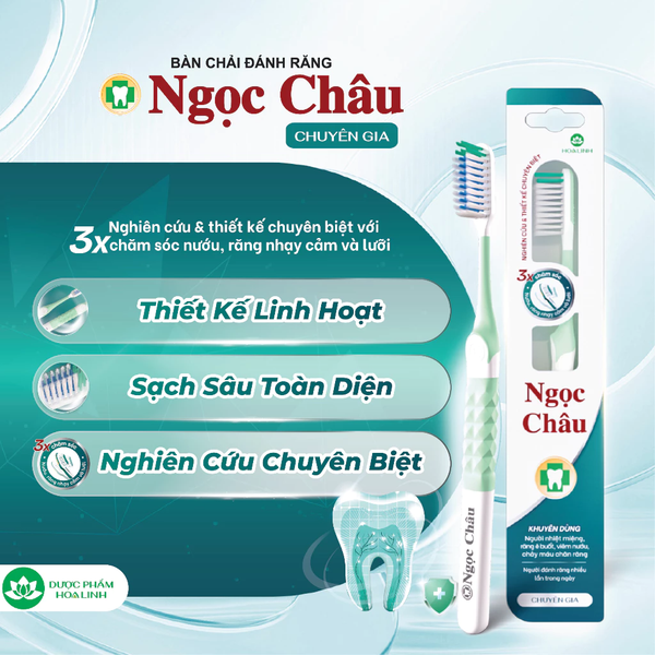  Bàn chải đánh răng Ngọc Châu Chuyên gia 