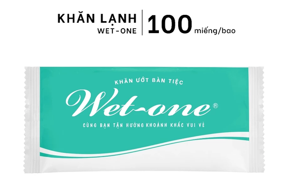  Thùng 1200 Cái Khăn Lạnh (Xanh Ngọc) WET-ONE - Vải Không Dệt Mềm Mại, Vân Caro 