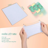  Khăn Ướt Mini MyLan Cao Cấp Làm Sạch Nhanh Dịu Nhẹ Cho Da 8 Tờ/Gói, Lốc 8 Gói 