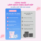  Hộp 20 Viên sạch bồn cầu CleanZ  diệt khuẩn thơm mát tẩy sạch mảng bám khử mùi toilet thơm lâu nhà vệ sinh mùi hương đào 50g 