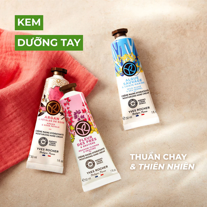  Kem dưỡng da tay Yves Rocher Hand Cream 30ml 