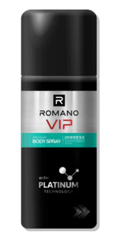  Xịt khử mùi cho nam cao cấp Romano VIP Passion / Vision / Impress 150ml - 195ml 