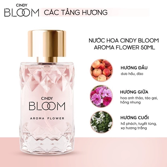  Nước Hoa Nữ CINDY BLOOM Hương Thơm Nữ Tính Ngọt Ngào, Lưu Hương Lâu Chai 30ml 