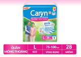  Tã Quần Người Lớn Caryn Mỏng Nhẹ/Mỏng Thoáng Chống Tràn Cho Người Già Tự Đi Lại Size L14/L28 