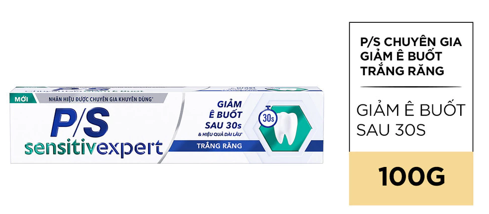  Kem đánh răng P/S Chuyên gia Giảm ê buốt với tác động từ khoáng 100g 