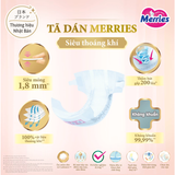  Tã Dán Merries Siêu Thoáng Khí Size NB - 62 miếng (dành cho bé dưới 5kg) 