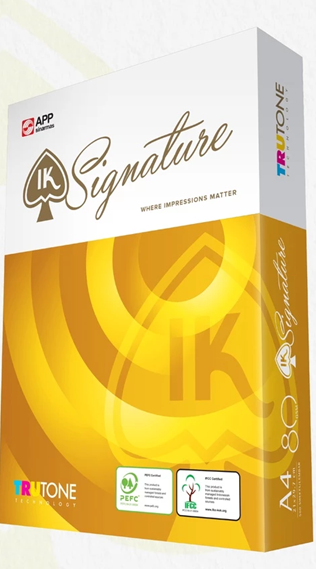  Thùng giấy IK Signature A4 80gsm - Giấy photo, giấy in văn phong, giấy vẽ (5 reams) 