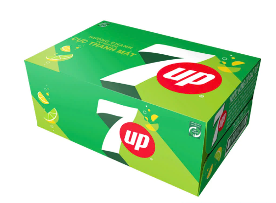  Nước Uống Có Gaz 7UP Soda Chanh Không Calo, Không Đường 320ml/lon 