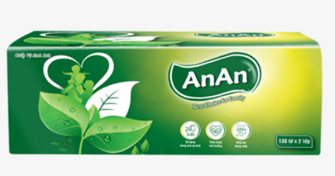  Giấy Vệ Sinh Rút Anan 2 lớp  130 Tờ 