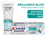  Kem đánh răng Crest 3D White Brilliance Trắng Sáng Vượt Trội 130g - Mỹ 