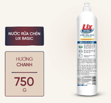  Nước rửa chén Lix Basic hương chanh 750gr - làm sạch dầu mỡ, khử mùi tanh 