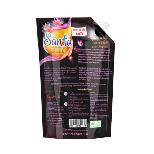  Nước Xả Vải SANITE Hương Nước Hoa Huyền Bí 20ml - 1.2L 