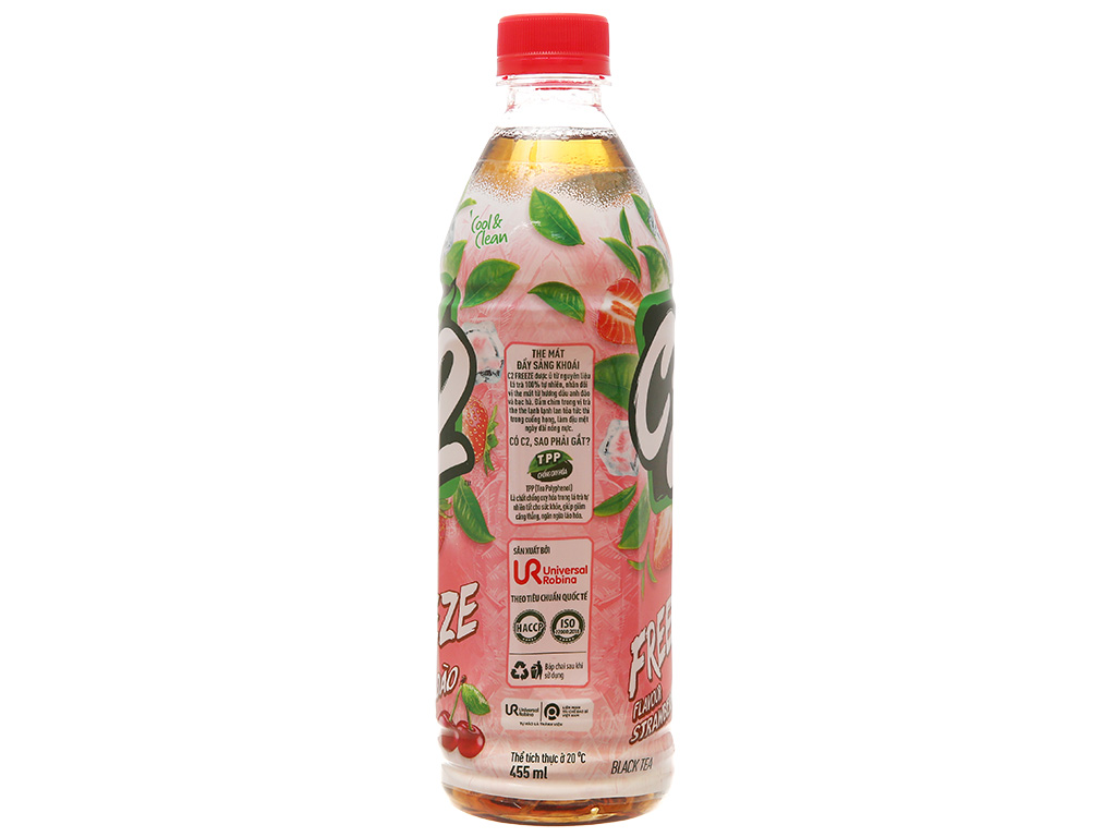  Trà đen C2 Free Dâu anh đào 455ml 