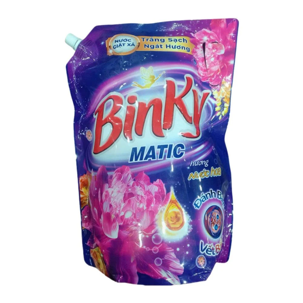 Nước giặt xả Binky matic vàng/tím túi 3.3kg 