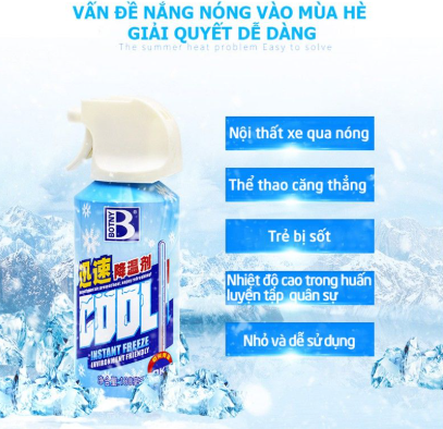 Xịt làm mát tức thời BOTNY 180ml 