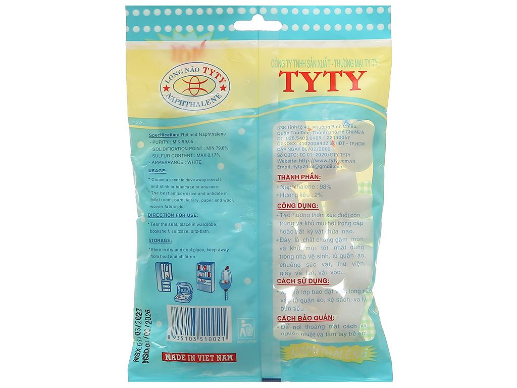  Long não Ty Ty 68 viên 250g 