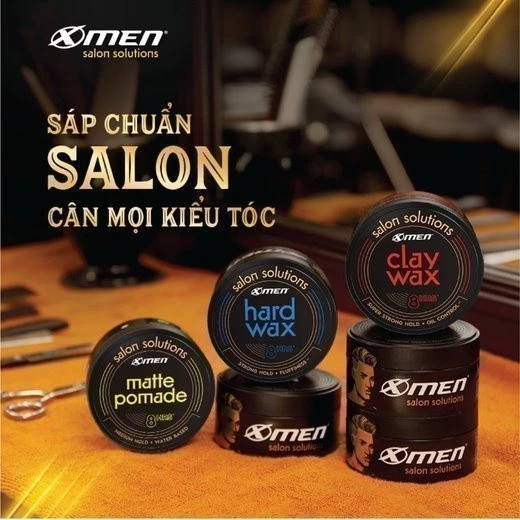  Sáp Vuốt Tóc Nam XMen Salon Solution 65g - Tạo Kiểu Tóc, Giữ Nếp 8H, Không Bóng Tóc, Không Gây Ngứa 