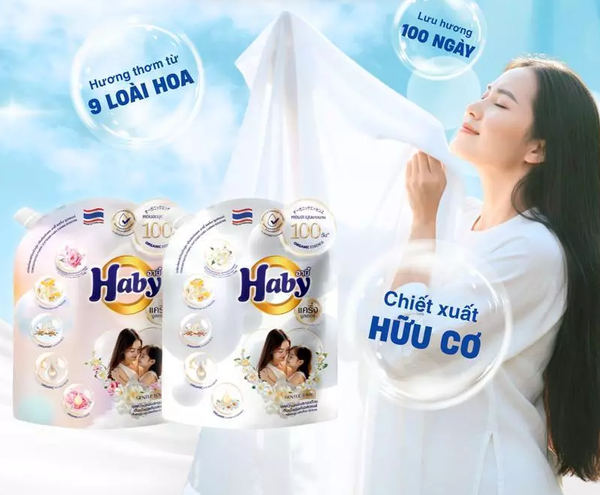  Nước Xả Vải HABY CARING BOOSTER Nội địa Thái Lan 20ml - 500ml - 1.8L - Đậm Đặc Dịu Nhẹ An Toàn Hương Hoa Nhật Bản 
