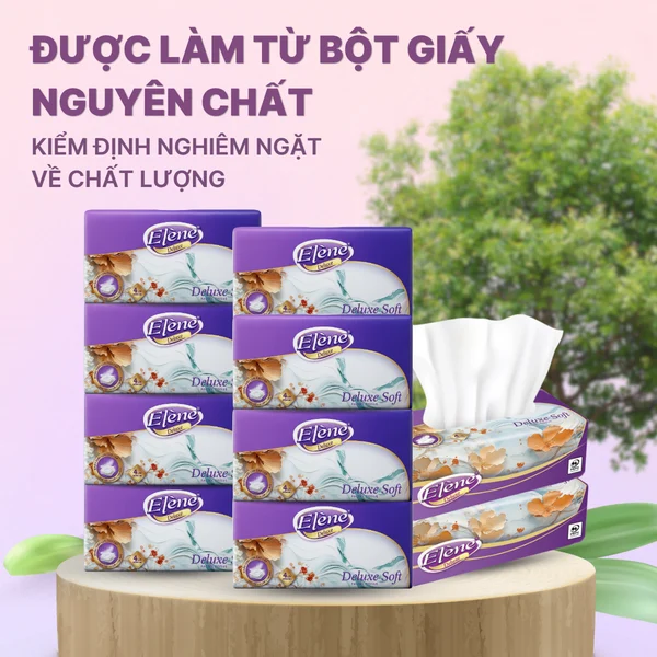  Giấy Đa Năng Elene Deluxe 4 Lớp - Gói 130 Rút 