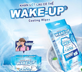  Khăn ướt mát lạnh Wake-up mini 12 miếng, lốc 3 gói Khử Mồ Hôi Hiệu Quả 