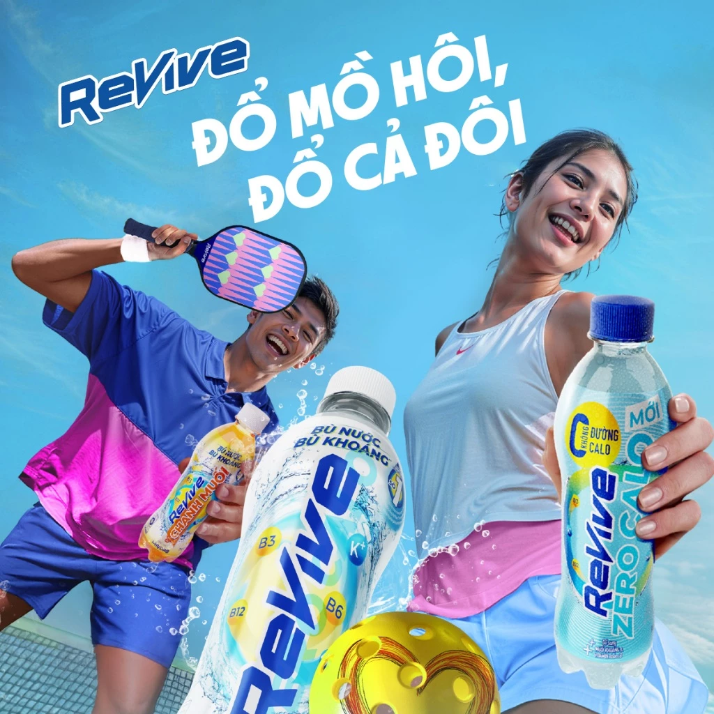  Nước Điện Giải Thể Thao Revive Chanh Muối 390ml/chai 