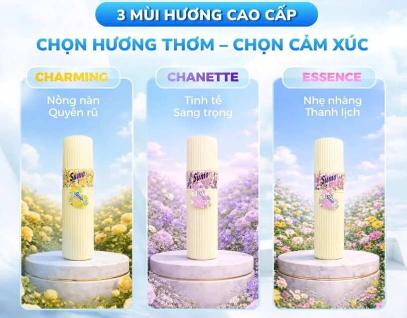  Nước Hoa Xịt Phòng Sumo 400ml 3 Mùi Hương Cao Cấp, Lan Toả Hương Thơm 