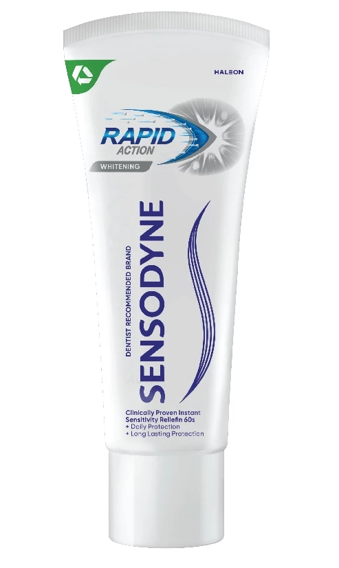  Kem đánh răng SENSODYNE Rapid Action Whitening 100g giảm ê buốt nhanh và làm trắng răng tự nhiên 