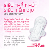  Băng vệ sinh Sofy Skin Comfort siêu êm thoáng mỏng cánh 20 miếng 23cm 