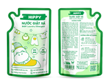  Túi Nước Giặt Xả HIPPY 2in1 Cho Bé Hương Phấn Dịu Nhẹ 500ml sạch vết bẩn, an toàn cho da nhạy cảm 