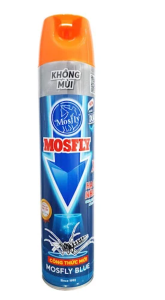  Xịt muỗi Mosfly Blue không mùi 600ml 