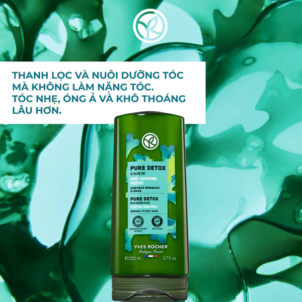  Dầu xả thiên nhiên Không Silicone Yves Rocher Conditioner 200ml 