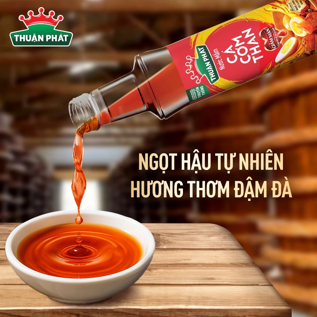  Nước Mắm Thuận Phát Cá Cơm Than 740ml - Với 16 dưỡng chất 