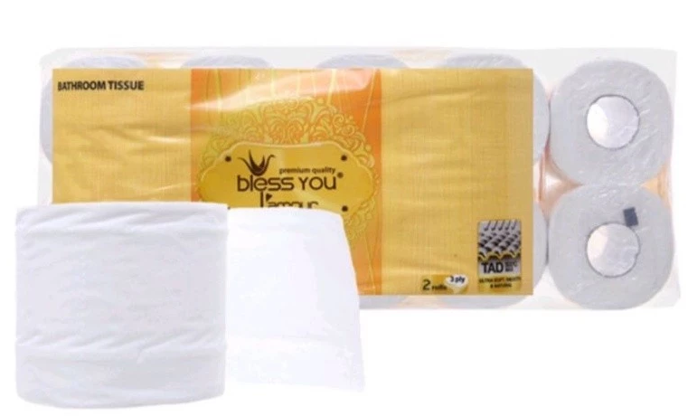 Giấy cuộn vệ sinh Bless You Lamour 3 lớp (lốc 10 cuộn) 