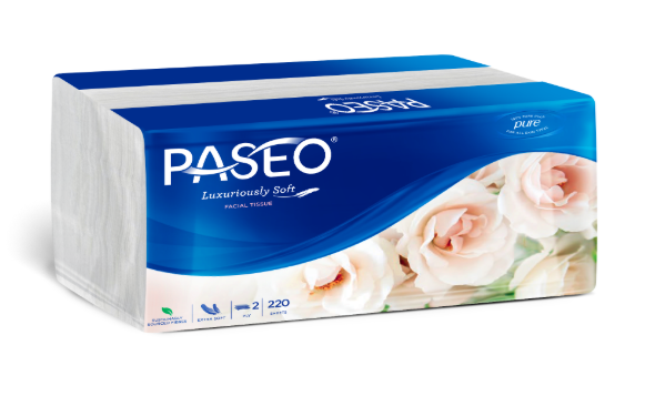  Khăn giấy lau mặt Paseo 220 tờ 2 lớp 