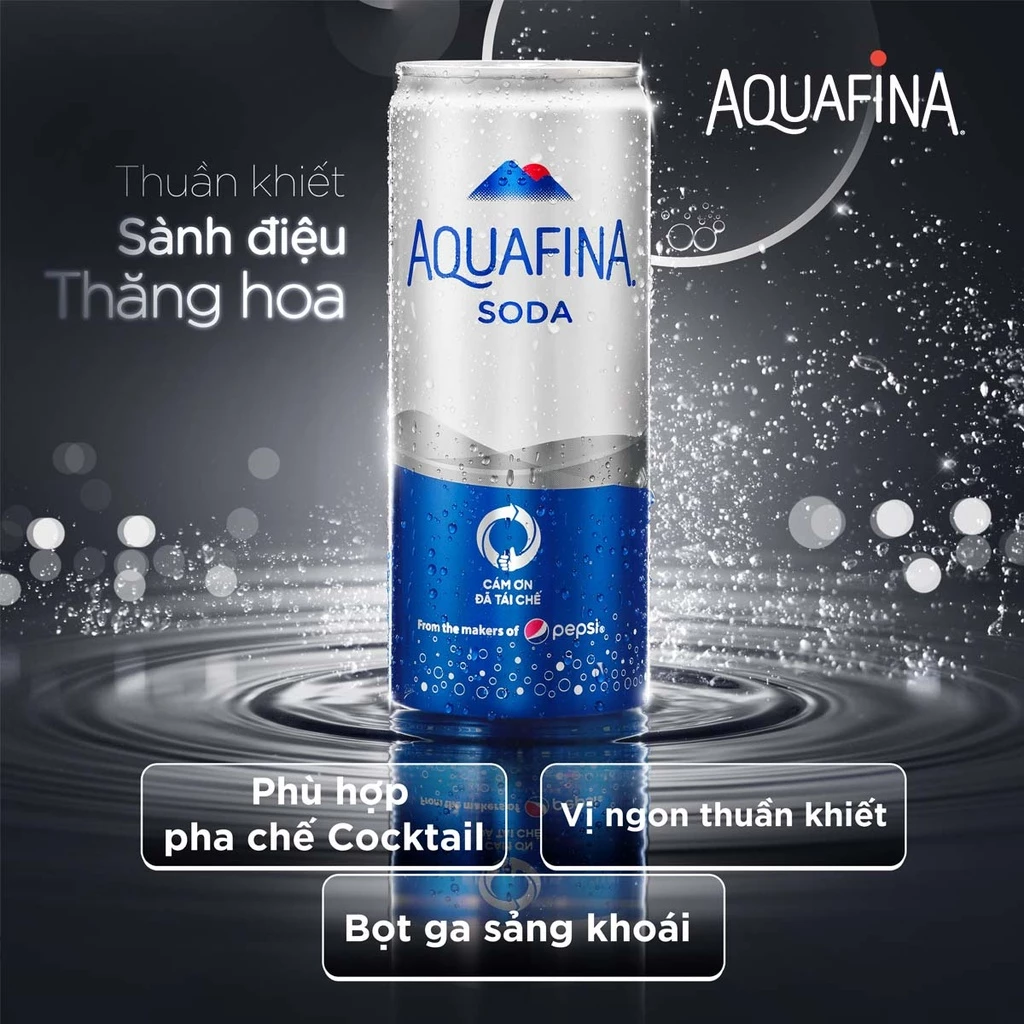  Nước Uống Có Gaz Aquafina Soda 320ml/lon 