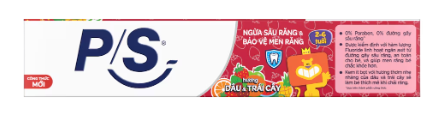  Kem đánh răng P/S Trẻ Em 2-6 tuổi Hương Dâu & Trái Cây 
