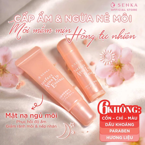  Tinh chất dưỡng môi cấp ẩm Senka Perfect Aqua Essence 10g 