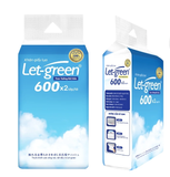  Khăn Giấy Lụa Treo Tường Rút Kéo LET-GREEN, 600 Tờ/ Bao, 2 Lớp/ Tờ 