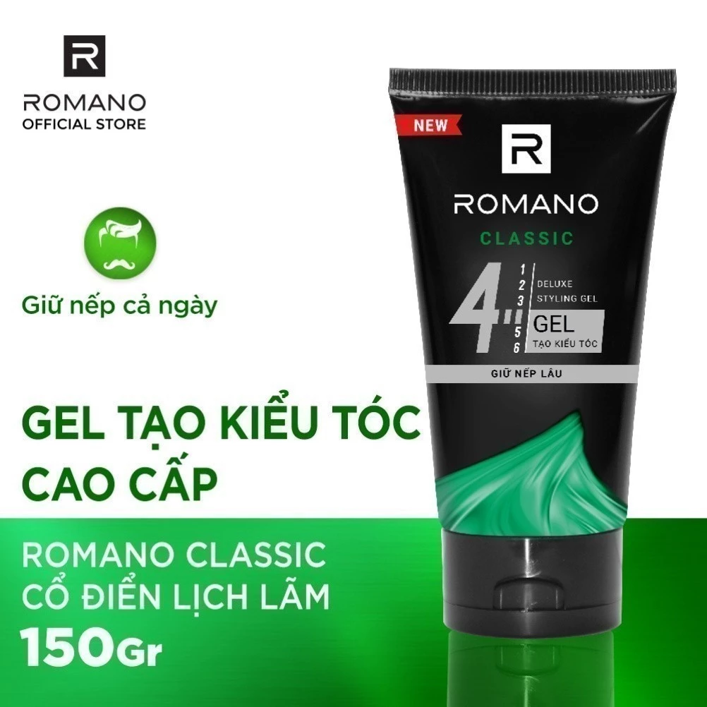  Gel vuốt tóc nam Romano Classic 150g 