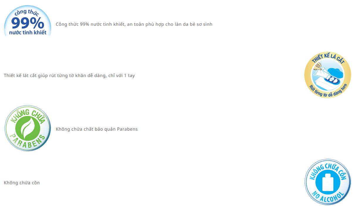  Khăn ướt trẻ em Bobby 100 miếng/gói 