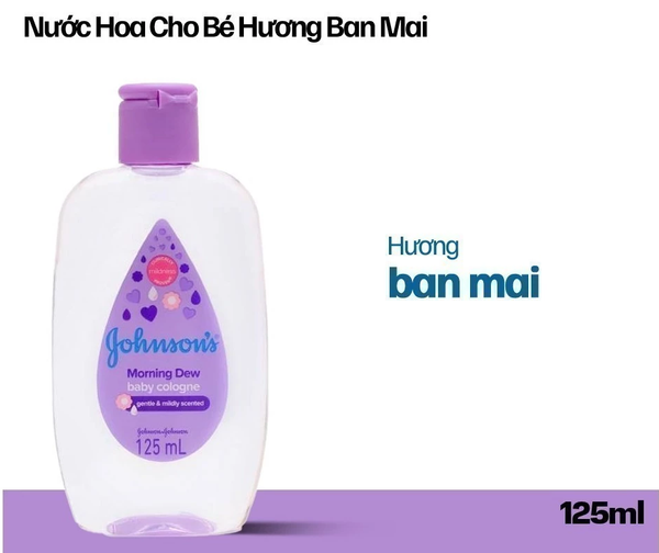  Nước hoa Johnson's Baby hương phấn hoa/ hương ban mai / hương ngày hè 125ml 