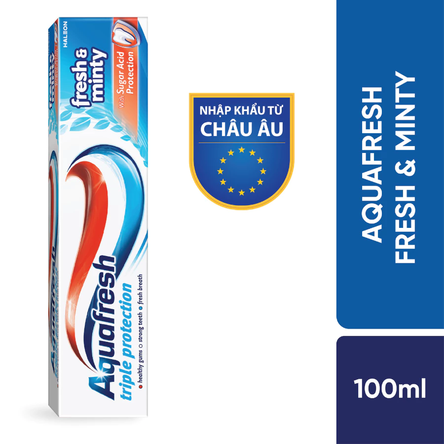  Kem đánh răng Aquafresh Fresh & Minty 100ml 