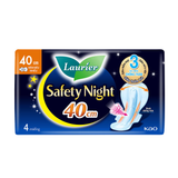  Băng vệ sinh Laurier Safety Night Đêm Siêu An Toàn 40cm 4 miếng 