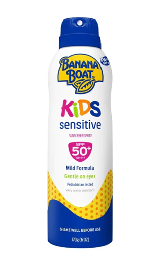 Kem Chống Nắng Banana Boat Dạng Xịt Dành Cho Trẻ Em Kids Sensitive Sunscreen Spray - SPF50+/170G 