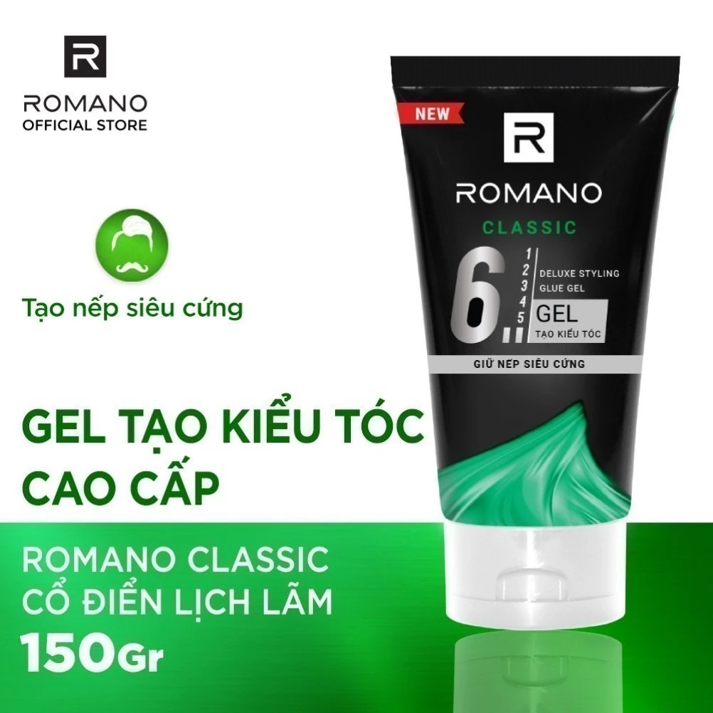  Gel vuốt tóc nam Romano Classic 150g 