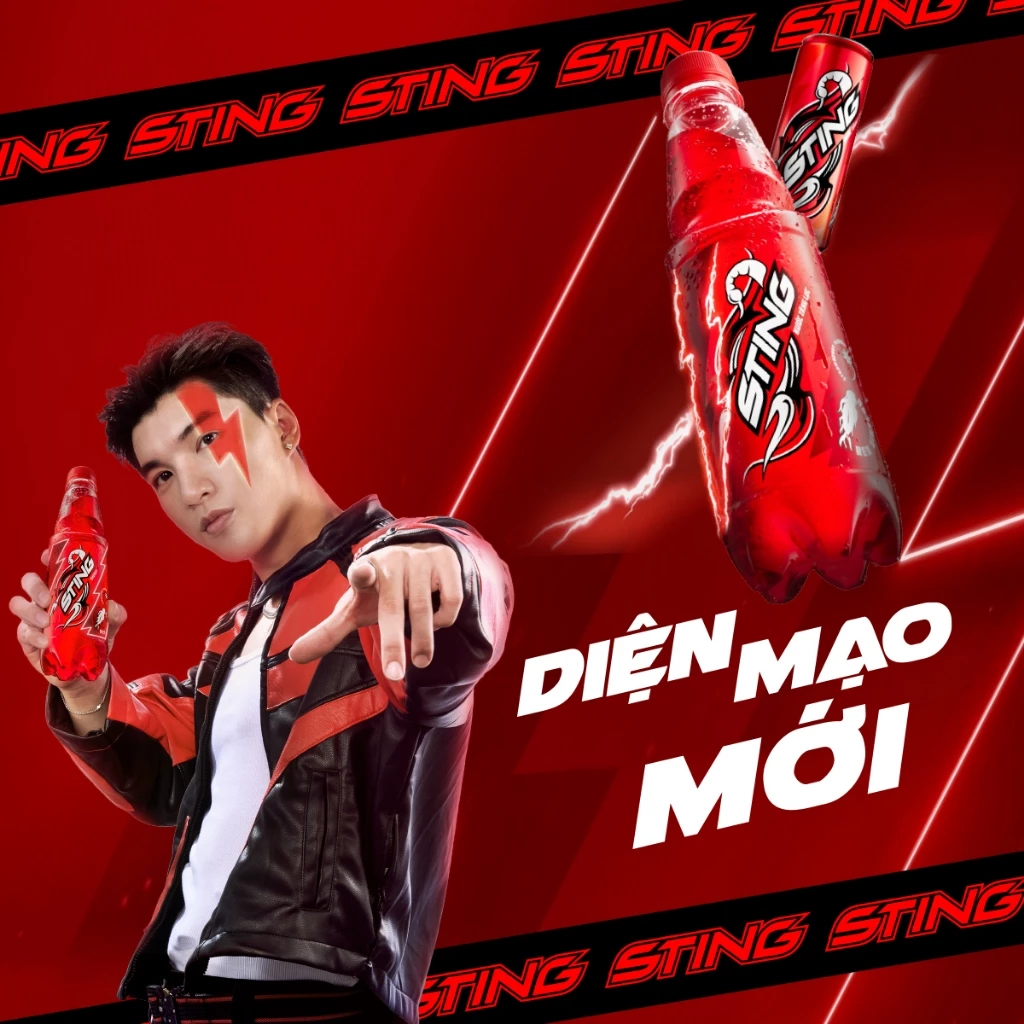  Nước Tăng Lực Sting Dâu 320ml/lon 