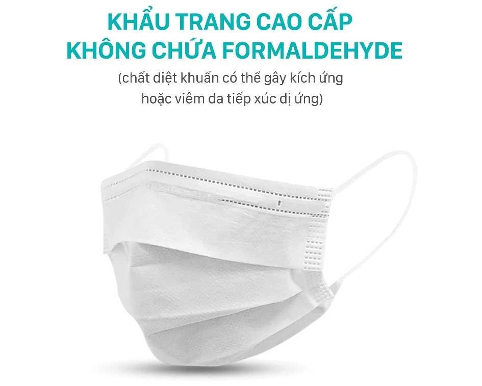  Khẩu Trang Y Tế 4 Lớp NIVA Hộp 20 Cái Công Nghệ Meltblown Kháng Khuẩn, Ngăn Bụi 