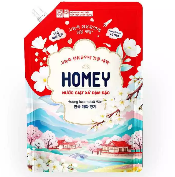  Nước giặt xả Homey đậm đặc túi 3.4kg 