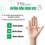  Găng Tay Cao Su Y Tế TTGLOVES Không Bột Nitrile Màu Xanh Coban Siêu Bền 4.5gr (Hộp 100 Chiếc) 