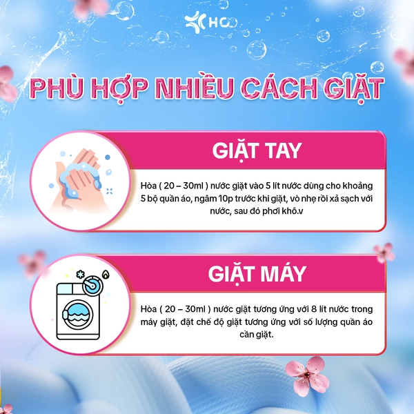  Nước Giặt Xả HC For Gold Blue Heaven - Đậm Đặc Gấp 28 Lần, Sạch Sâu, Hương Thơm Tươi Mát - 5L 